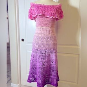 Dress crochet handmade size s-m New